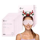 Ditoi Steam Eye Mask, Heated Eye Mask for Dry Eye Relief,Warm Compress with Hyaluronic Acid,Christmas Stocking Stuffers,Travel Essentials & Relaxation Gifts,Rose 10 Packs