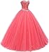 Likedpage Women's Sweetheart Ball Gown Tulle Quinceanera Dresses Prom Dress (US8, Ivory) … …