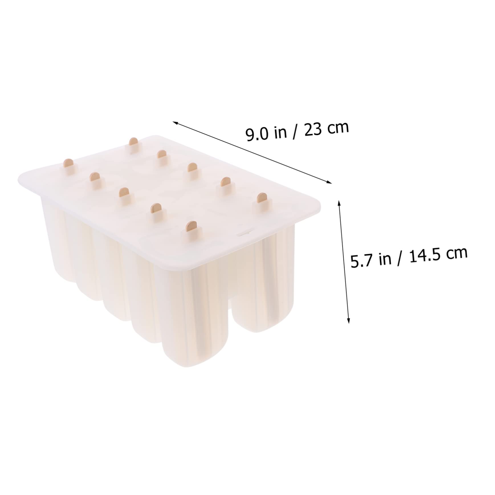 ABOOFAN Moule à Glace Réutilisable Silicone Bpa Pour Esquimaux Diy Moule Cavités Avec Bâtonnets Bois Pour Crème Glacée Maison Et Sorbets Variés