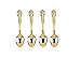 HIC Gold Plated Traditional Demi Spoon - Set of 4