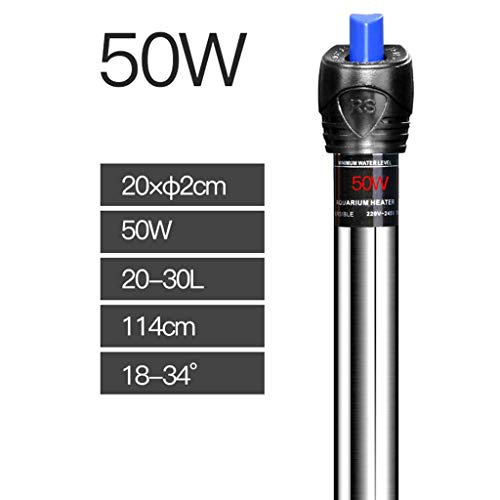 Tige chauffante pour aquarium MU en acier inoxydable avec thermostat automatique pour la maison