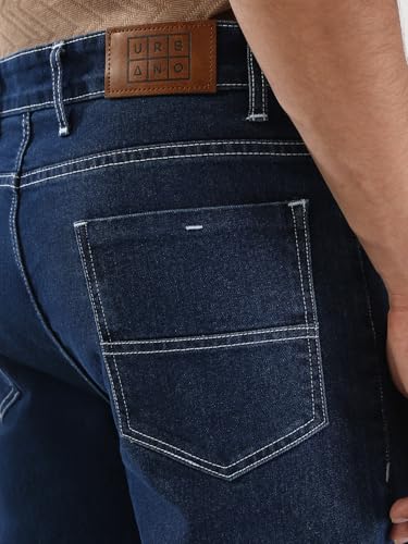 Image of Urbano Fashion Men's Straight Fit Washed Jeans Stretchable