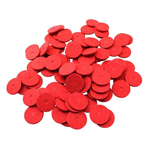 ZYAMY 100pcs Sewing Machine Spool Pin Felt Pad 1x0.2x0.08 inches Felts Thread Spool Pin Sewing Machine Spool Adapter Treadle Sewing Machine Parts for DIY Sewing Arts Crafts Cover
