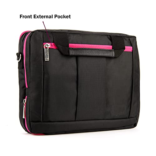 Mochila convertible para laptop 16 pulgadas magenta miniatura 2