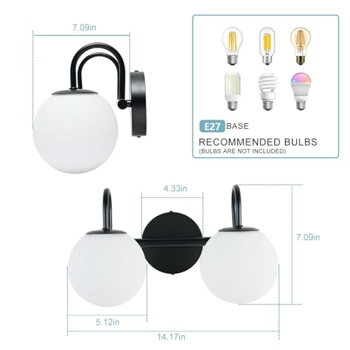 Lámpara de pared moderna E27 para iluminar el pasillo y el dormitorio 3