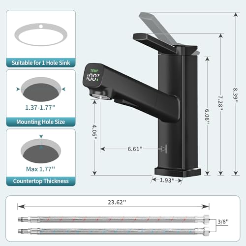 Smart Faucet Water Temperature Display