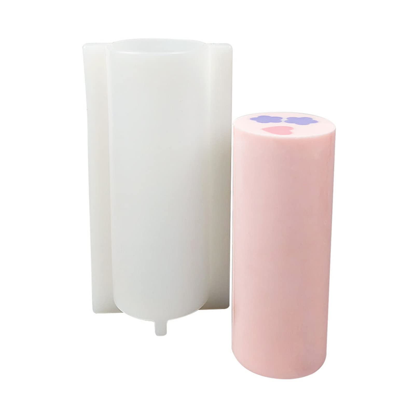 Zylinder-Silikonform zum Selbermachen, Epoxidharz, Wachs, Ton, Gips, Handwerk, Gießen, Dekoration, große Silikonformen