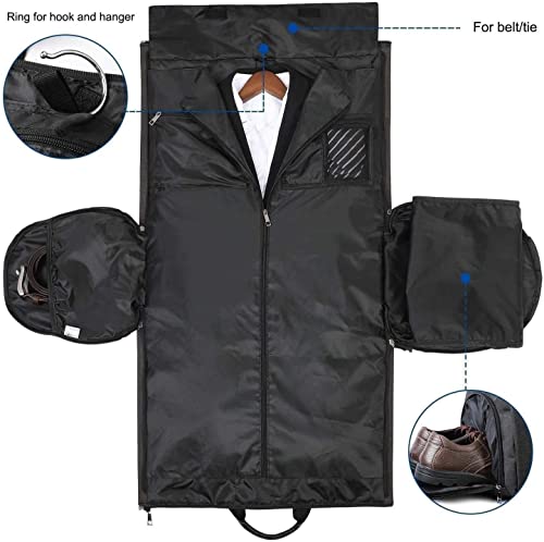 Carry-on Garment Bag Large Duffel Bag Suit Travel Bag Weekend Bag Flight Bag with Shoe Pouch for Men Women (Color : B, Size : 55 * 30 * 28cm)3