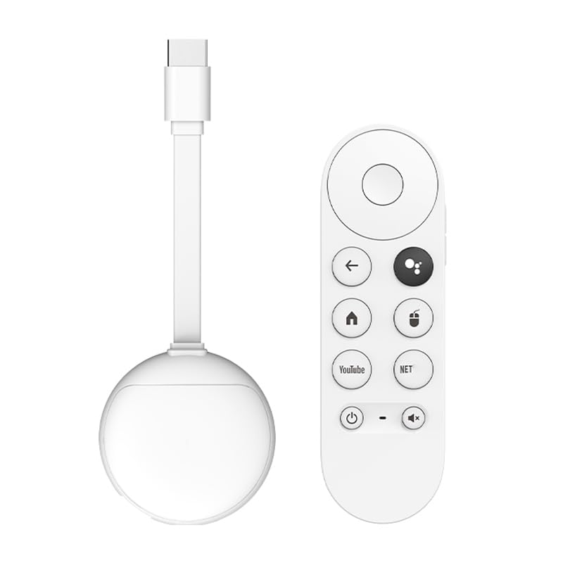 Eroshoo Android 14 TV Stick Box 2GB RAM 4K Ultra HD Fast Streaming Media Player for TV Dongle with Google Assistant Voice Remote WiFi 6 & Bluetooth HDR Support Smart Streaming Stick White