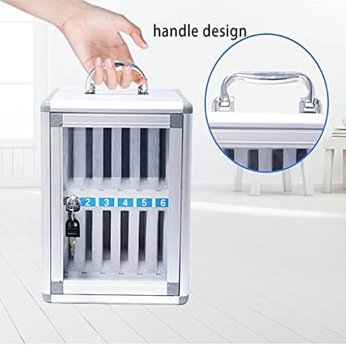 Taquilla de pared para teléfono con diseño transparente numerado, ideal para uso escolar y oficina, perfecto para exámenes y trabajos