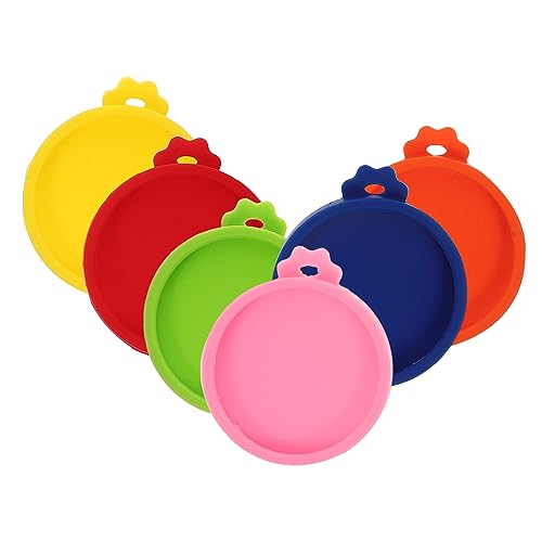BESPORTBLE 6pcs Professional Pet Food Can Lids Sealing Jar Lids for Can Covers Reusable Air-Tight for Daily Use