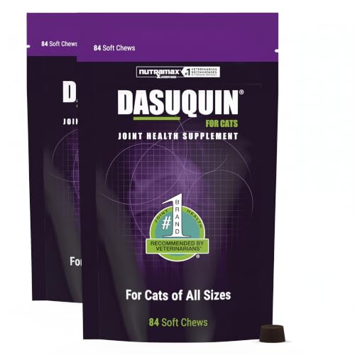 Nutramax Dasuquin Joint Health Supplement for Cats - with Glucosamine, Chondroitin, ASU, Boswellia Serrata Extract, Green Tea Extract, and Omega-3, 84 Soft Chews,(Pack of 2) - image 1