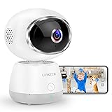 UOKIER WiFi Home Security Camera Wi-Fi Indoor Pan/Tilt/Zoom IP Pet Camera, 1080P Baby Monitor with Smart Motion Detection, Motion Tracking, Night Vision, 2-Way Audio, TF/Cloud Storage