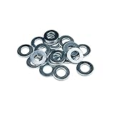 Unterlegscheiben DIN 125 - M2 bis M20 - Verzinkt - Beilagscheiben - U-Scheiben (100, M4 (4,3 mm))