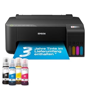 Epson EcoTank ET-1810 A4-Wi-Fi-Tintentankdrucker, mit einem im Lieferumfang enthaltenen Vorrat an Tinten von bis zu 3 Jahren
