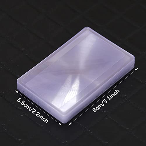 Videlly 20 Pieces Fresnel Lens Pvc Plastic Magnifier 3X Wallet Pocket Lens Mini Magnifying Hand Lens Credit Card Size Jewelry Loupe Reading Aid Helper #TOP1