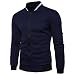 Abrigo de poliéster para hombre Abrigo delgado casual Abrigo con capucha para hombre Abrigos para hombre Cremallera, B, Medium