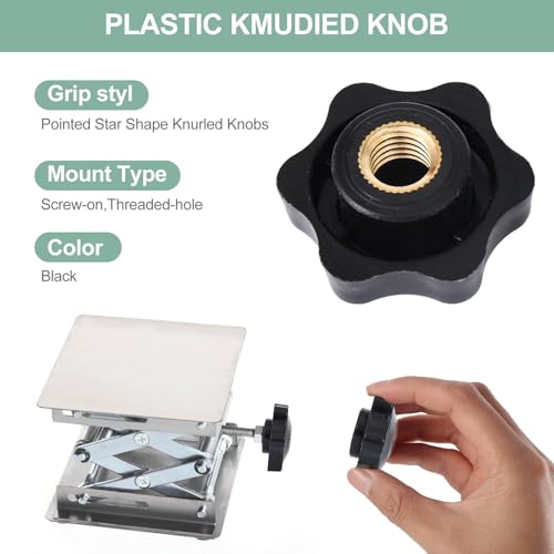 Sterngriffmutter Stern Muttern 30 Stück M6 × 25 MM Innengewinde Klemmknopf Griffmuttern Rändelmutter Klemmmutter Durch Loch Star Kopf für für Werkzeugmaschine, Maschine(M6)