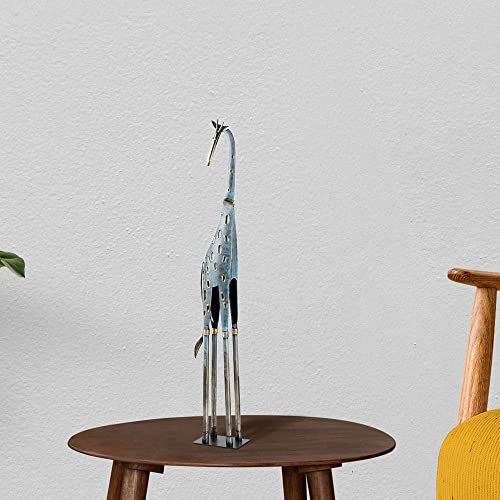 Image of Wakefit Giraffe Showpiece (Grey & Blue)