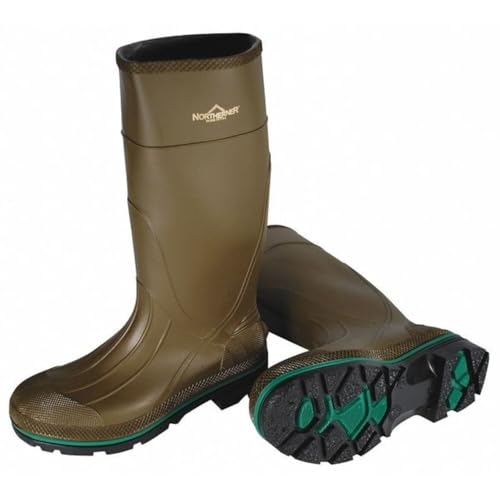 Servus MAX 15' PVC Chemical-Resistant Soft Toe Men's Work Boots, Olive, Green & Brown (75120), Size 11