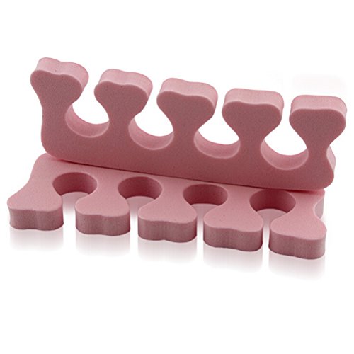 OULII 100 Pack Soft Sponge Foam Nail Finger Toe Separators Nail Art Pedicure Manicure Tools (Random Color)