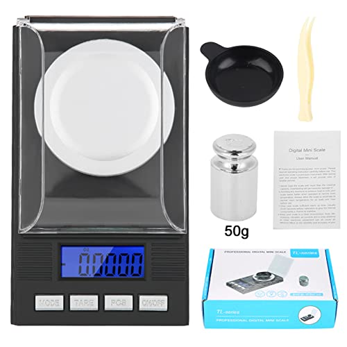 Báscula digital de bolsillo de alta precisión 50g miniatura 1