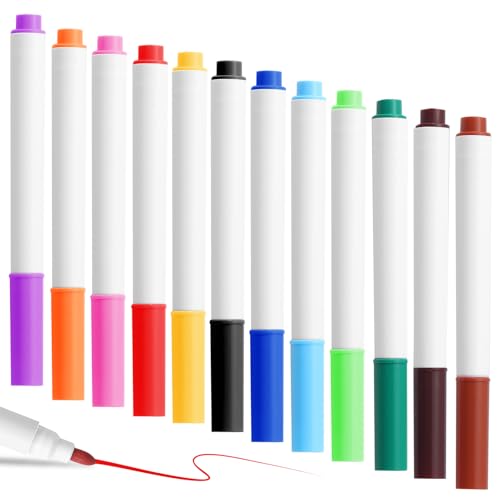 HAVIRI Lot de 12 marqueurs néon effaçables pour tableaux LED et tableaux acryliques