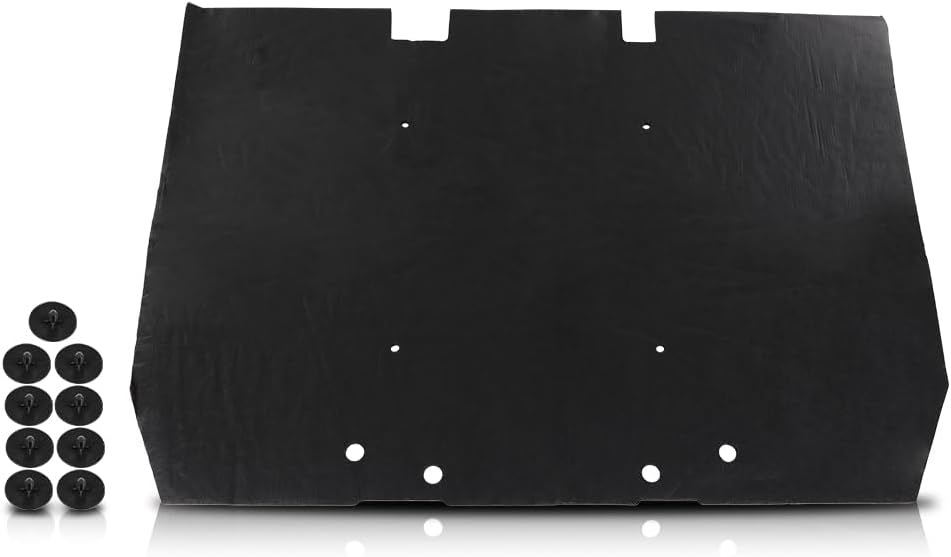 CHEDA Hood Insulation Pad 1/2" with Clips Heat Blanket Compatible with Range Rover Classic Only 1987-1995 Black