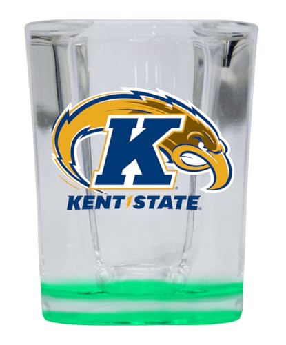 Kent Golden Flashes Vaso de 2 onzas con base verde
