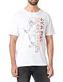 Naruto MENARUTTS150 T-Shirt, Blanc, M Homme