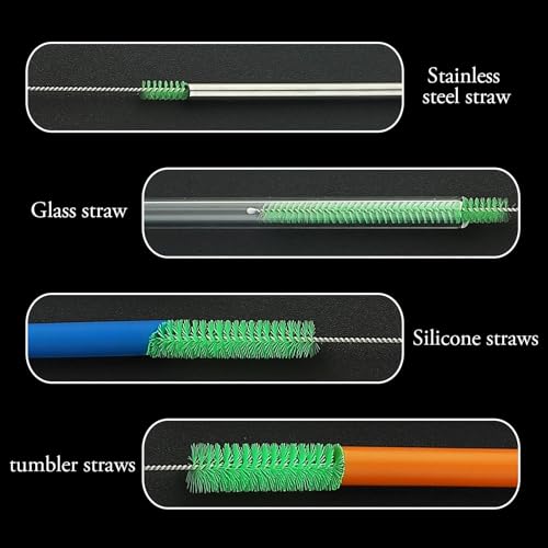 Gyhhqsky Long Straw Cleaning Brushes 10.5 Inch Nylon Pipe Tube Cleaner Brush Set,10 Different Diameter Bottle Brush,Detachable Clip Home Bottle Cleaning Brushes For Sippy Cup,Water Bottle,Teapot,Espresso Machines thumb #3