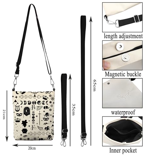 G2TUP Novel Inspired Gift Romance Reader Crossbody Bag Book Lover Travel Bag Bookish Gift Fiction Merch3