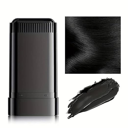 Hair Color Stick, Waterproof Hair Dye Stick Safe and Convenient Comb for Quick Touch-Ups, Portable Hair Dye Comb for Gray Hair Coverage(BLACK)-image-36