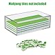 BOXOB Mahjong Koffer, Leerer Mahjong Koffer aus Acryl Mahjong Aufbewahrungskoffer für Spielsteine Transparente Mahjong Spielstein Präsentationsbox für Mahjong Spielsteine in Standardgröße