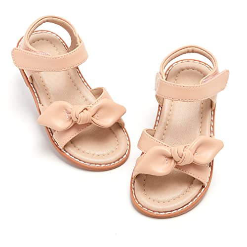 Image of ESTINE Toddler /Little Kid Girls Bow Open Toe Flat Evening Dress Sandals