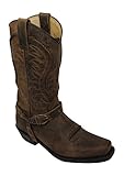 Rindsleder in braun. Sendra Cowboystiefel 3434 in braun incl. Roy Dunn´s Lederfett (43)