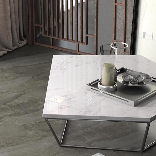 Papier peint effet marbre blanc de qualité supérieure pour meuble