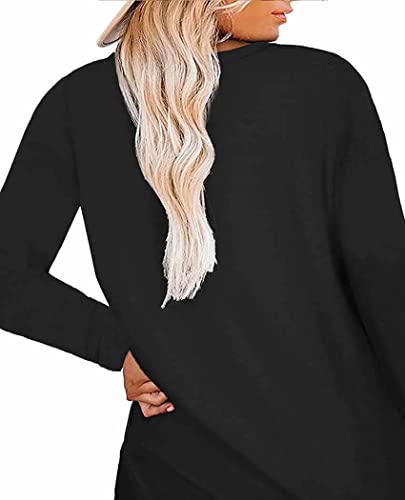 Plus Size Tops for Women T Shirts Casual Long Sleeve Pumpkin Milk Tea Coffee Graphic Print Halloween Tees3