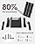 Poly Lumber Adirondack Chair with Cup Holder, All-Weather Resistant Outdoor Patio Chairs, Look Like Wood, Pre-Assembled Outdoor Fire Pit Chair for Pool, Deck, Backyard, Garden, Black