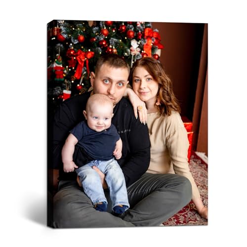 GagetElec Lienzo Personalizado con Foto,Fotos Personalizadas Con marco,Cuadros Personalizados con Foto para Familiares,Amigos,Mascotas