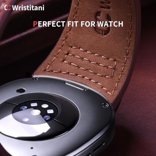 Image of Wristitani Leather Strap for Samsung Galaxy Watch Ultra /9 /8 /7 /6 /5 /4