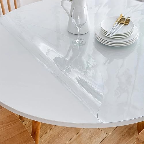 Nappe en PVC transparent biseautée de 3 mm d'épaisseur pour mobilier de luxe