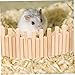 Milisten Indoor Pet Wooden Hedgehog Ladder Fence Animal Cage Accessory for Hamsters Chinchillas Guinea Pigs Natural Chew to Keep Pets Active Entertained