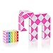 CUBIDI Serpenta Magico Puzzle – Giocattolo Irrequieto – Costruzione di Oggetti Strani O Animali Giocattolo per Bambini E Adulti - 1 Pezzo Rosa 48 Blocchi
