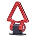Crochet de remorque autocollant crochet de remorquage professionnel garniture décoration de crochet de remorque pour voiture 4.7 x 3.5in(red)