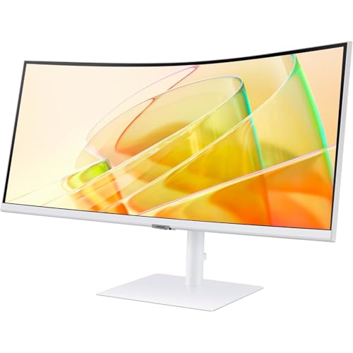 Image of Samsung 34 inch ViewFinity S65TC Ultra-WQHD 100Hz AMD FreeSync HDR10 Curved Monitor Bundle with Deco Gear Wired Gaming Mouse + Large Extended Pro Gaming Mouse Pad Water Resistant