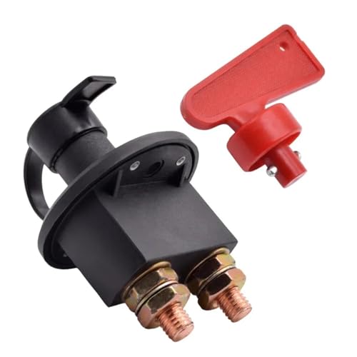 Interruptor de corte de batería de 12V 24V y 400A con llave giratoria roja 5