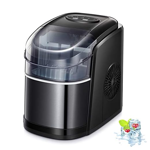 Kismile Counter top Ice Maker Machine,26Lbs/24H Compact Automatic Ice Makers,9 Cubes Ready in 6-8 Minutes,Portable Ice Cube Maker with Self-cleaning Program,Perfect for Home/Kitchen/Office/Bar (Black)