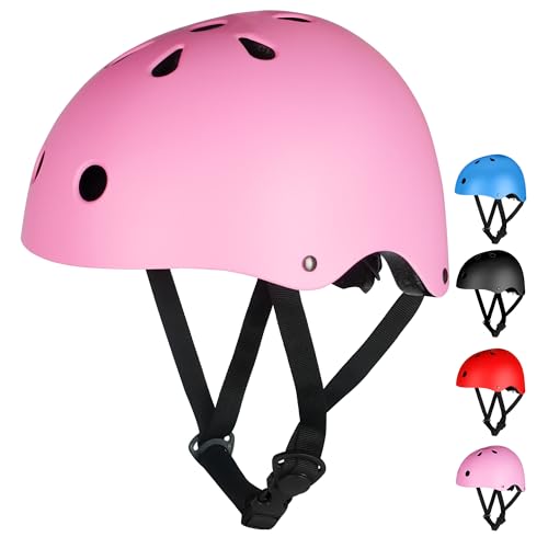 Kinder Fahrradhelm Kinderhelm Skaterhelm Verstellbar für Fahrrad Roller Skateboard Scooter Kinderhelm 3-13 Jahre Alt Junge und Mädchen