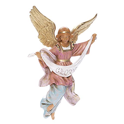 Fontanini, Nativity Figure, Gloria Angel, 12  Scale, Collection, Handmade in Italy, Designed and Manufactured in Tuscany, Polymer, Hand Painted, Italian, Detailed